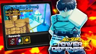 How to Beat the New Eren Mission with Only 3 Units - All Star Tower Defense X