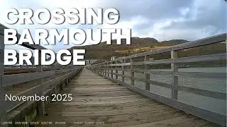 Crossing Barmouth Bridge on Motorcycles Nov 2025