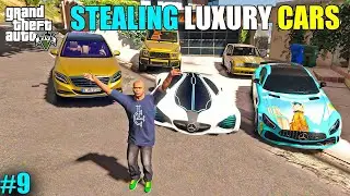 STEALING A BILLIONAIRE'S $100,000,000 SECRET GOLDEN CAR COLLECTION |#9 | GTA5 | KRISHNA GAMERZ
