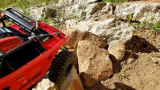 Backyard Crawl (Section1 Route1) - SCX24 Deadbolt [Try, try again...ok winch]
