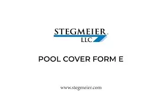 Pool Cover Form E