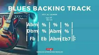 Blues Backing Track in Abm B.B. King Style 80 BPM 6/8