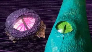DIY Spooky Dragon Eyes from Plastic Bottles!