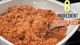 HOW TO COOK JOLLOF RICE FOR BEGINNERS | How To Make GHANA JOLLOF RICE WITH 8 BASIC INGREDIENTS