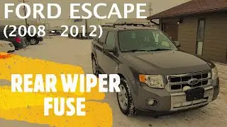 Ford Escape - REAR WIPER FUSE LOCATION (2008 - 2012)