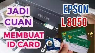 Tutorial Print inkjet ID Card Tinta Art Paper pakai Printer Epson L8050