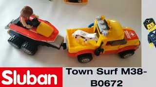 Sluban Town M38 - B0672 Surf Beach Patrol  (Unboxing and Building)