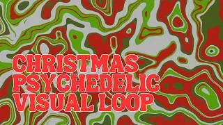 Christmas Background Video | Festive Red, Green & White Psychedelic VJ LOOP | 4K Motion Loop