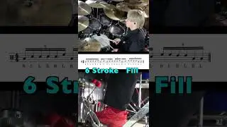 6Stroke Fill  ドラム フィルイン 叩いてみた。  Drum Fill in  #drums  #sakaedrum  #rudiments