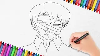 How to Draw Anime Character Levi Ackerman with Markers