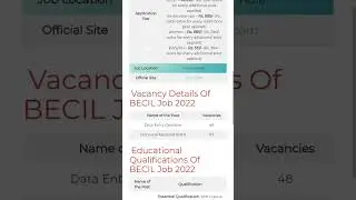 BECIL JOB #becilrecruitment #latestrecruitment #upsc #sarkarinaukari #governmentjobs #sarkarireels