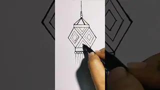 Kandil drawing❣️/Diwali Akash kandil#shorts #diwali#drawing