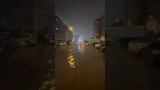 Kuwait heavy rain🌧️ floods - Dinkle Don #shorts #flood #rain #kuwait