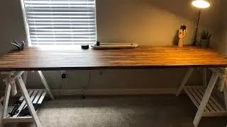 Home Office build pt1 IKEA hack desk