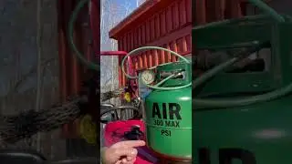 Переделка баллона с пропаном в портативный баллон со сжатым воздухом #ranchinonmission #homesteading