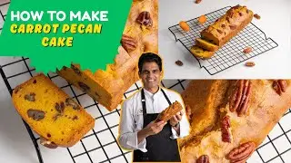 How to Make Eggless Carrot Pecan Cake Recipe