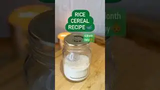 Easy baby rice cereal!! #babyfood #babycereal #babycerelac #homemadecerelac #babypuree #weaning
