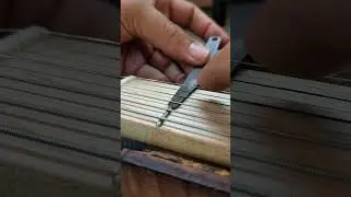 Nut Height #luthier #guitar #fender #guitarrepair