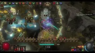 PoE Sentinel. Consuming Dark build vs t16 Blight-Ravaged 8 mods Challenge