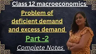Problem of excess demand and deficient demand class 12| part -2| @Study scholars