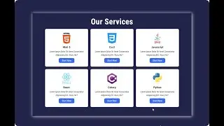Responsive Service Box Using #css  Grid Layout