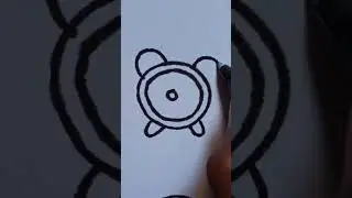how to draw alarm clock ⏰ in easy way ❤️❤️ #music #song #youtubeshorts