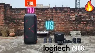 JBL Partybox 710 vs Logitech Z906 5.1 Home Theatre | Outdoor Sound Test😱🔥