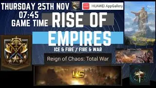 SX9 Reign Of Chaos Total War - 1st Livestream