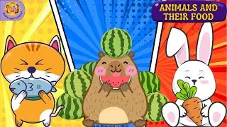 Animals And Their Food Name For Kids With Picture |Animal Food They Eat |Animals And Their Food Name