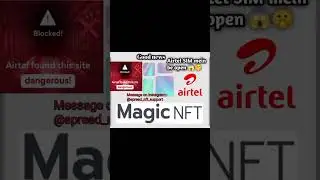 Airtel SIM mein be open magic nft #magicnft #nft #magic #shorts #treasurenft