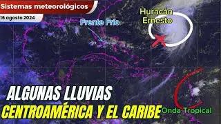 Algunas #lluvias en #Caribe y #Centroamérica #ondatropical