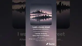 I walk a lonely street ( Post- Grunge, Punk Rock, Alternative Rock)