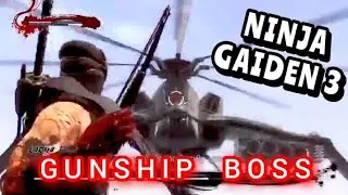 Ninja gaiden 3 helicopter gunship #gunship #boss #ninjagaiden3