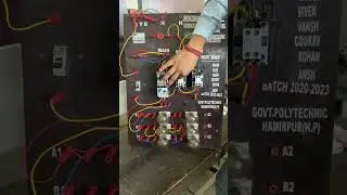 Semi-Automatic Star Delta Starter with 220v Lighting Load on 3P-3W, 440V supply. GP Hamirpur (H.P.)