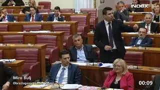 INCIDENT U SABORU Jandroković Grmoji: Ti si smeće!
