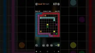 Flow Free jumbo pack 11x11 Level 18 #flowfree #level14 #8x8 #6x6 #7x7 #8x8 #mania #9x9 #10x10