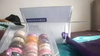 Danas Bakey Macarons: Eating Whisper ASMR Unboxing: August