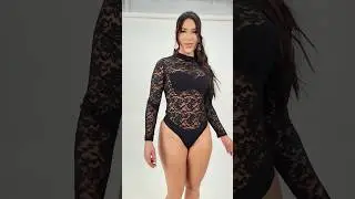 【4K】SEXY BLACK LACE BODYSUIT | New  Collection 2025 🖤✨ #fashion #boutique #girlmerry