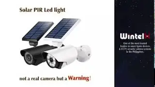 WintelX Waterproof Not solar power camera but human PIR motion sensor solar Led light