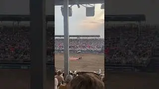 Where did he come from? #rodeo #utah #daysof47 #stadium #skydiving #saltlakecity #thingstodo #short