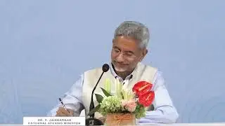 Dr. S. Jaishankar during SCO Press Conference Meeting. #pressconference #Externalaffairs