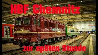 Nachts im Hauptbahnhof Chemnitz