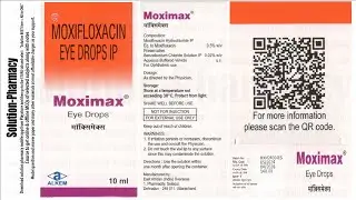 Moximax 0.5% Moxifloxacin Eye Drop | Treatment of Eye Infection Including Conjunctivitis and Others
