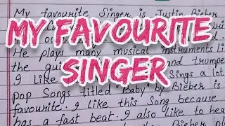 Write an essay on My favorite singer in English