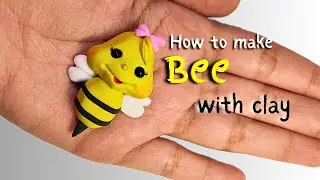 How to make bee with clay | DIY clay bee making | weirdcraft| sculpting bee