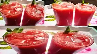 Summer Refreshing Watermelon Drink | Refreshes your mood and makes you feel cool | Our Foody Mom