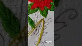 Quick Red Flower Embroidery Tutorial | Easy-Learning | #handembroidery #embroidery