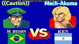 Street Fighter II': Champion Edition - ((Caution)) vs Mech-Akuma FT5