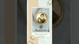 Photo Engraved Gold Coin