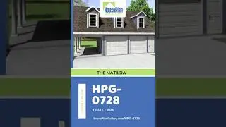 HPG-0728 - 1 Bed/1 Bath House Plan by House Plan Gallery #shorts